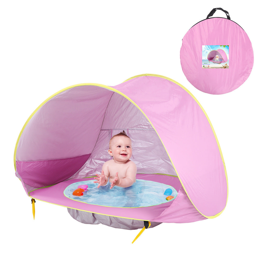 Tente de plage pour bébé, facile à plier, imperméable et protégeant contre les UV