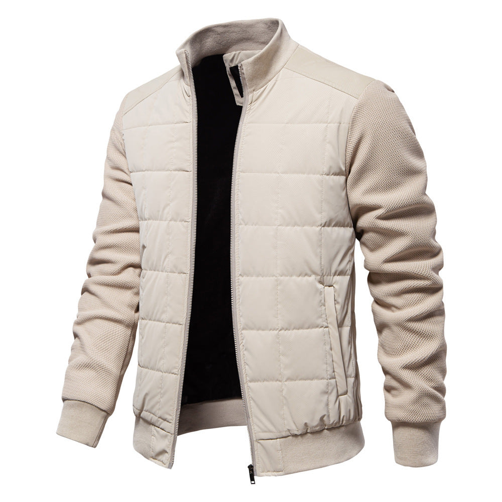 Mode Couture Manteau Personnalité Hiver Col Montant Fermeture Éclair Veste Vêtements Homme