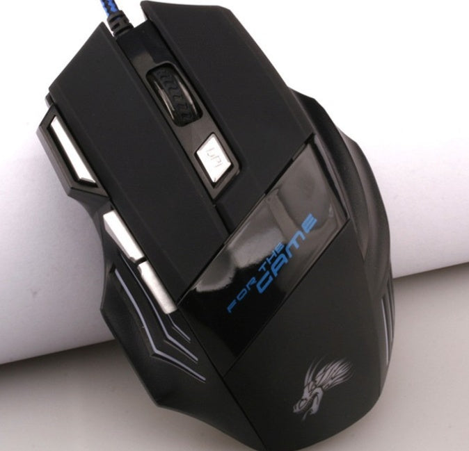 Souris de jeu filaire professionnelle 5500 DPI avec 7 boutons réglables