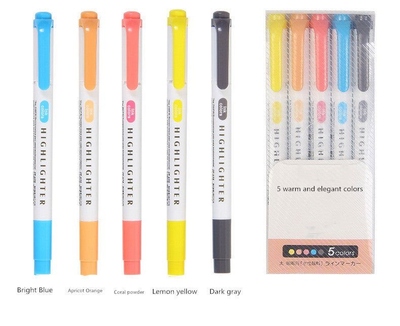 25 couleurs Double Tête Surligneur Stylo Mildliner Couleurs Fluorescentes Surligneurs Art Marqueur École & Bureau Art Offre de Papeterie - Ivory Deals Market