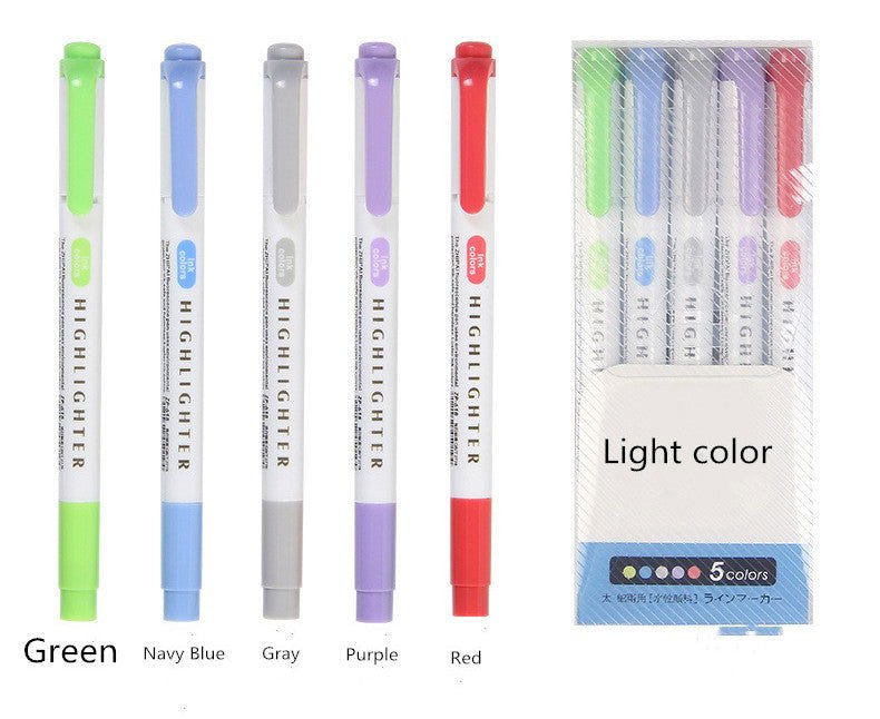 25 couleurs Double Tête Surligneur Stylo Mildliner Couleurs Fluorescentes Surligneurs Art Marqueur École & Bureau Art Offre de Papeterie - Ivory Deals Market