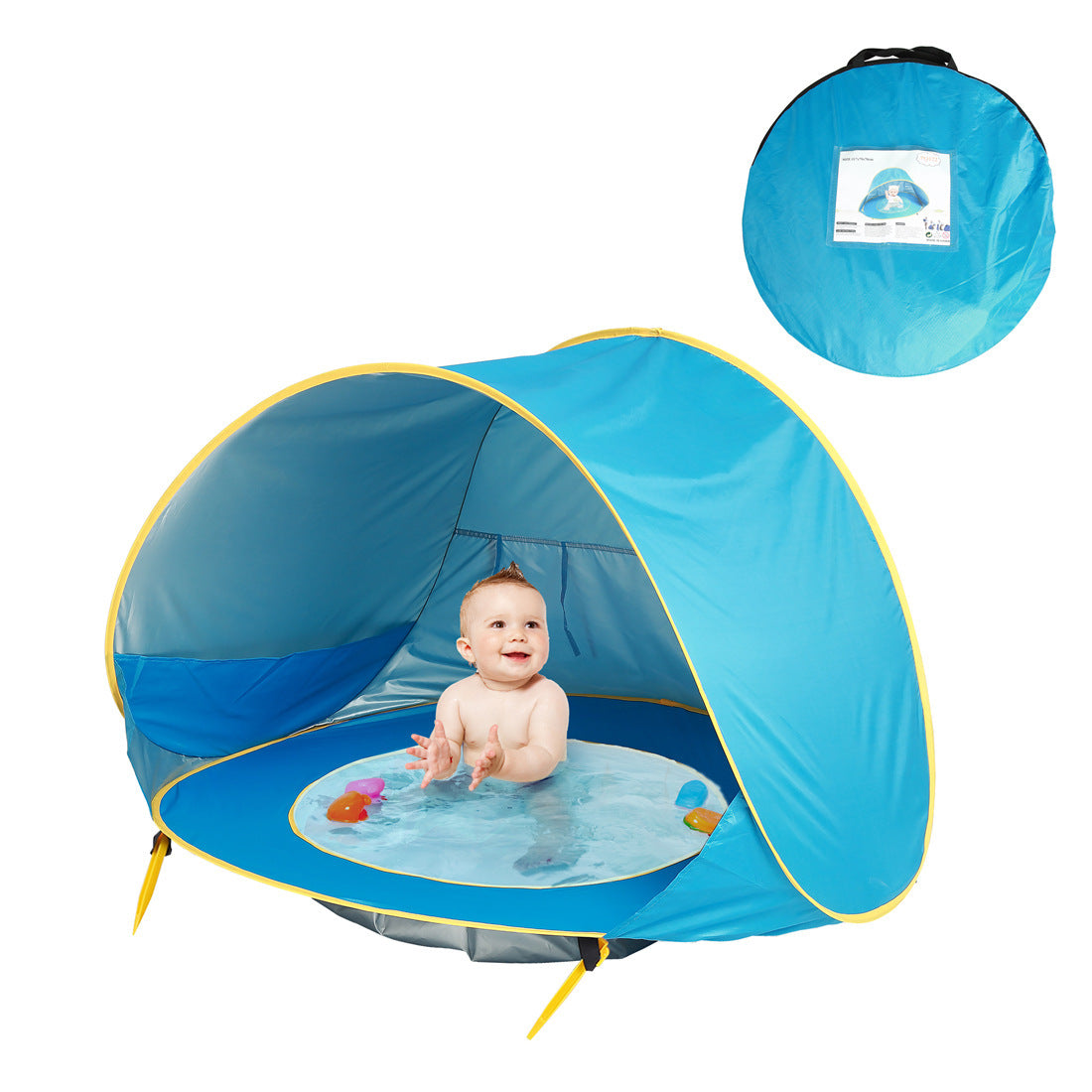 Tente de plage pour bébé, facile à plier, imperméable et protégeant contre les UV