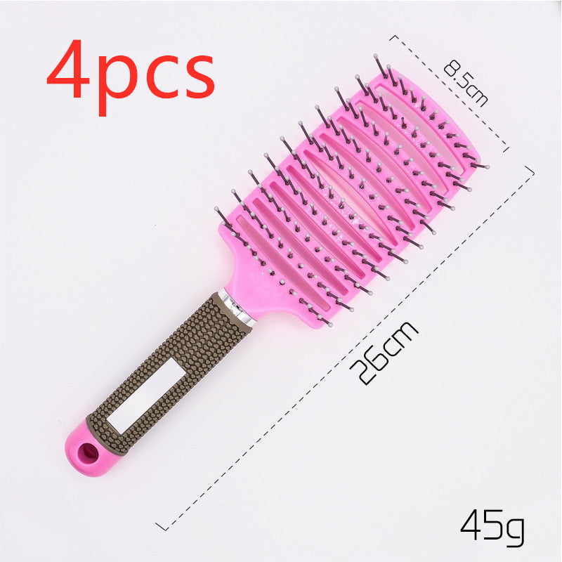 Brosse à cheveux Anti Klit Brushy Haarborstel Femmes Démêlant Brosse à cheveux Poils Nylon Cuir chevelu Massage Teaser Brosse à cheveux Peigne