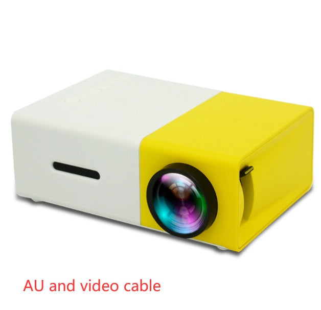 Projecteur portable 3D HD à domicile avec haut-parleur HDMI et port USB, mini projecteur YG300