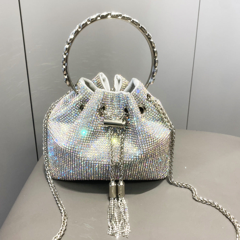 Sac à main brillant en diamant européen et américain pour femmes