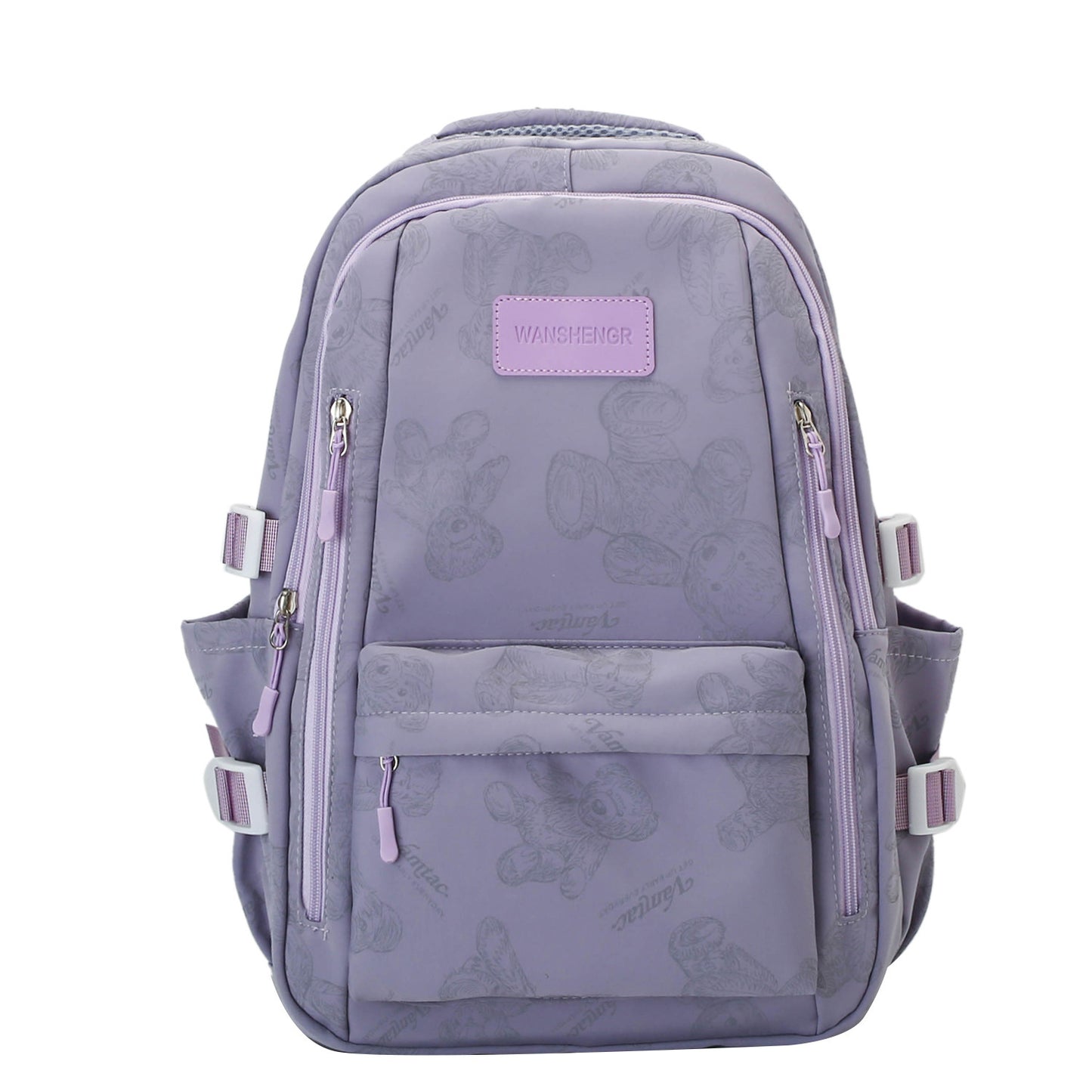 Sac à dos imprimé ours mignon, sac de voyage polyvalent de grande capacité | sac d'école pour filles - Ivory Deals Market