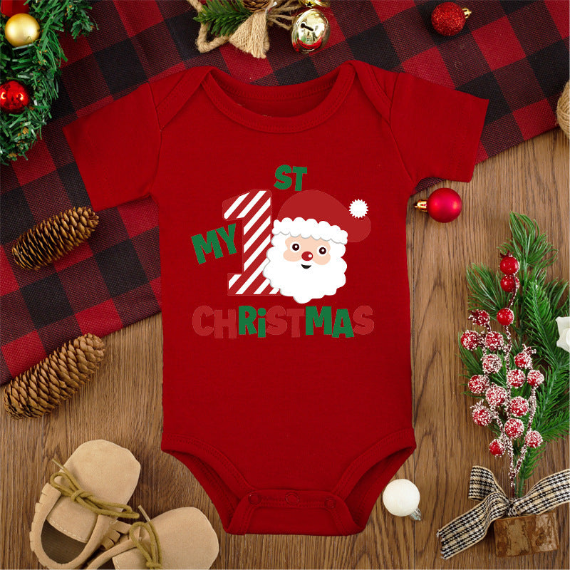 Joyeux Noël combinaison grenouillère pour bébé Red Deer