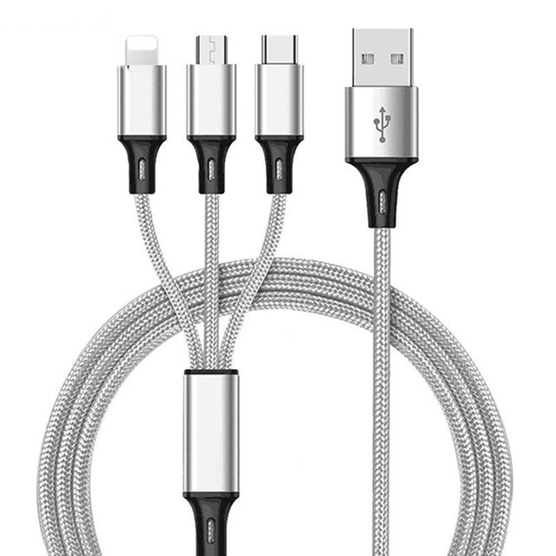 3 dans 1 USB Câble Pour iPhone XS Max XR X 8 7 De Charge Chargeur Micro USB Câble Pour Android USB TypeC Mobile Téléphone Câbles - Ivory Deals Market