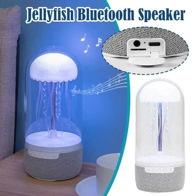 3 en 1 Créatif Coloré méduse Lampe Bluetooth Haut - parleur Ellyfish Haut - parleur Avec Lumières Pour Le Bureau À Domicile - Ivory Deals Market