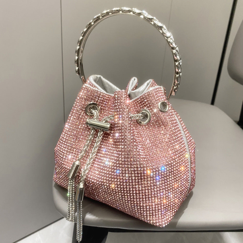 Sac à main brillant en diamant européen et américain pour femmes