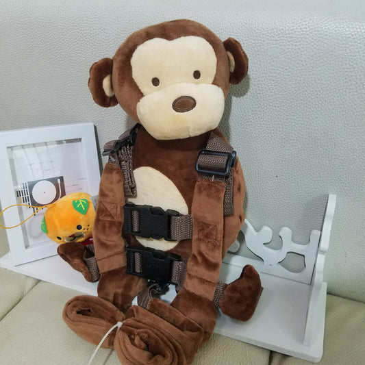 Nouveau singe contre perdu à dos de bande dessinée sac livre pour enfants de bébé sécurité étape ceinture Jouet En Peluche sac - Ivory Deals Market