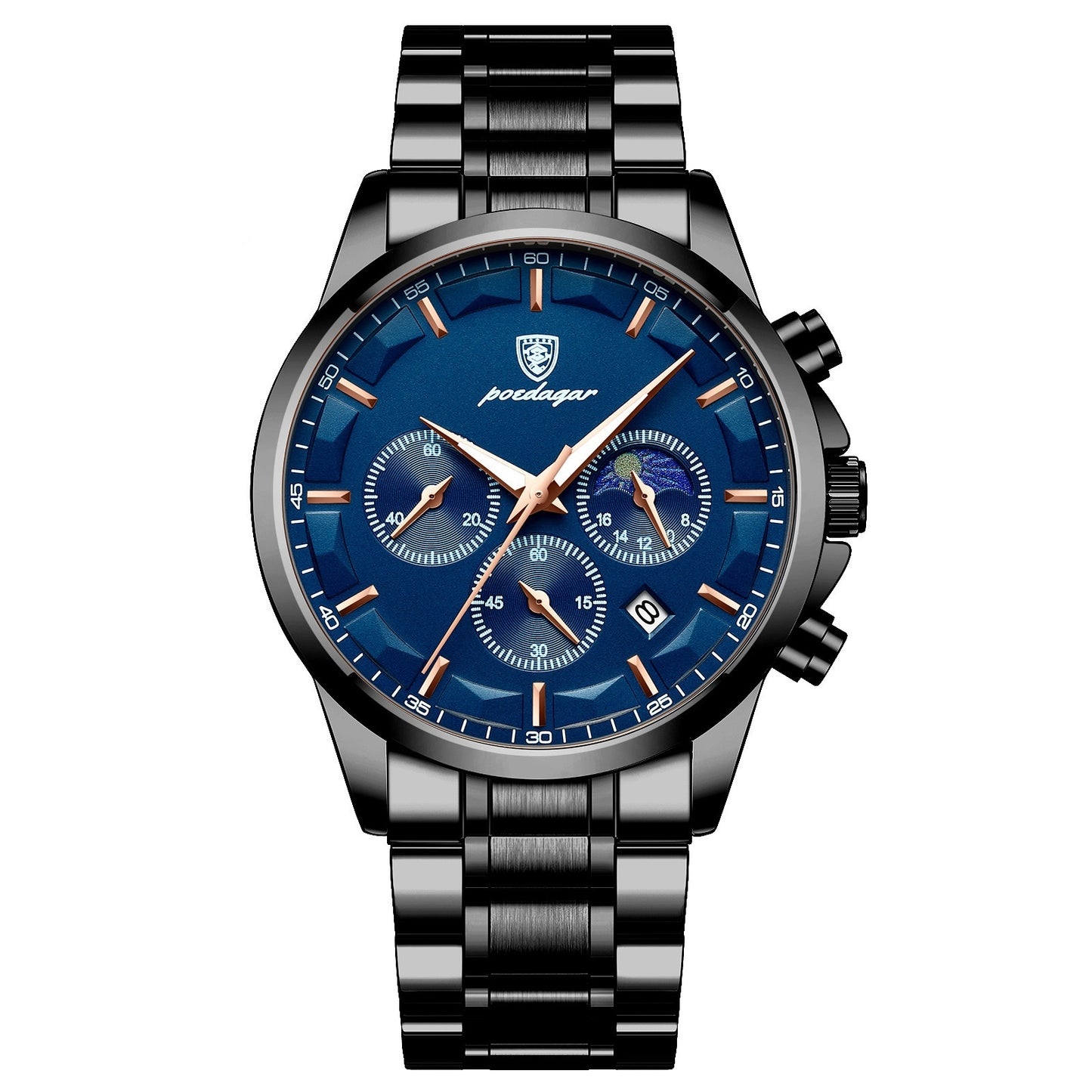 Montres de sport pour hommes, montre quartz multifonction étanche.