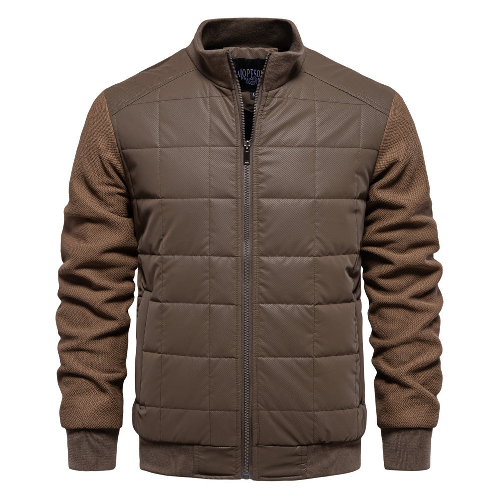 Mode Couture Manteau Personnalité Hiver Col Montant Fermeture Éclair Veste Vêtements Homme