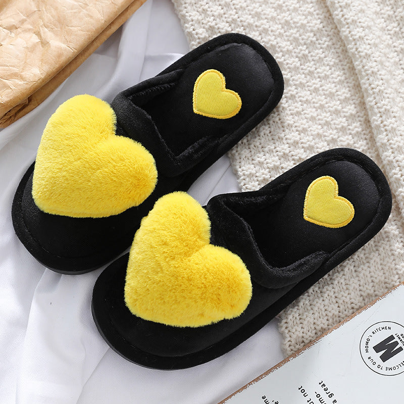 Mignon Love Slipper Hiver Chaud Moelleux Chaussures Maison Pantoufles Pour La Saint-Valentin