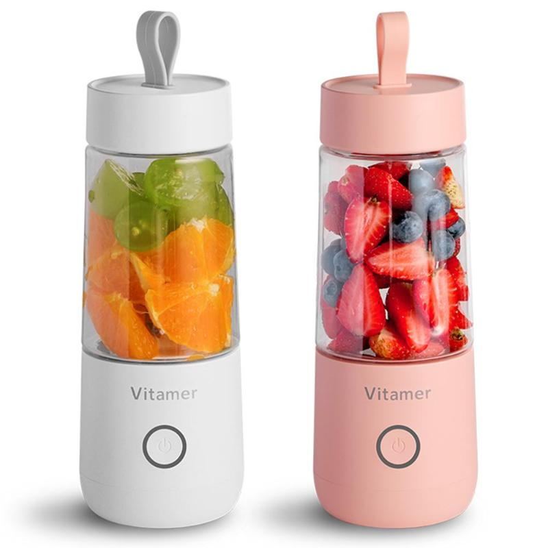 350ml Mélangeur portable Presse - agrumes Électrique USB Mélangeur rechargeable Smoothie Slushy Cup Juice Blender Bouteille USB Chargement Gadgets de cuisine - Ivory Deals Market