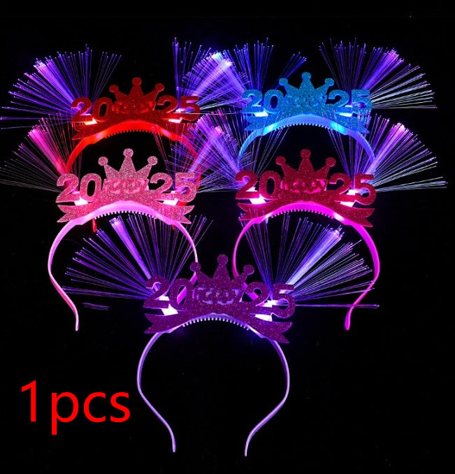 Barrettes lumineuses de coiffe de Nouvel An