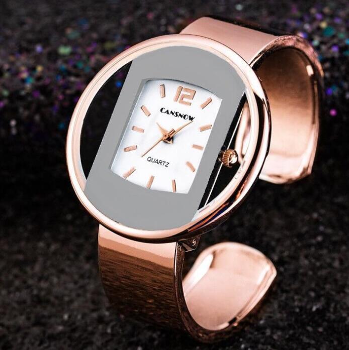 Montres pour femmes, nouvelle marque de luxe, montre-bracelet, cadran en or et argent, montre de soirée pour dames, horloge à quartz.