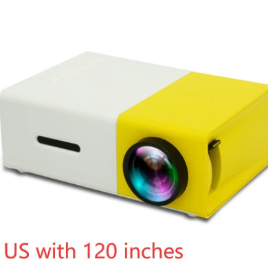 Projecteur portable 3D HD à domicile avec haut-parleur HDMI et port USB, mini projecteur YG300