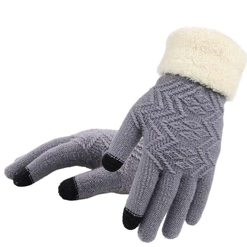 Gants tricotés d'hiver.