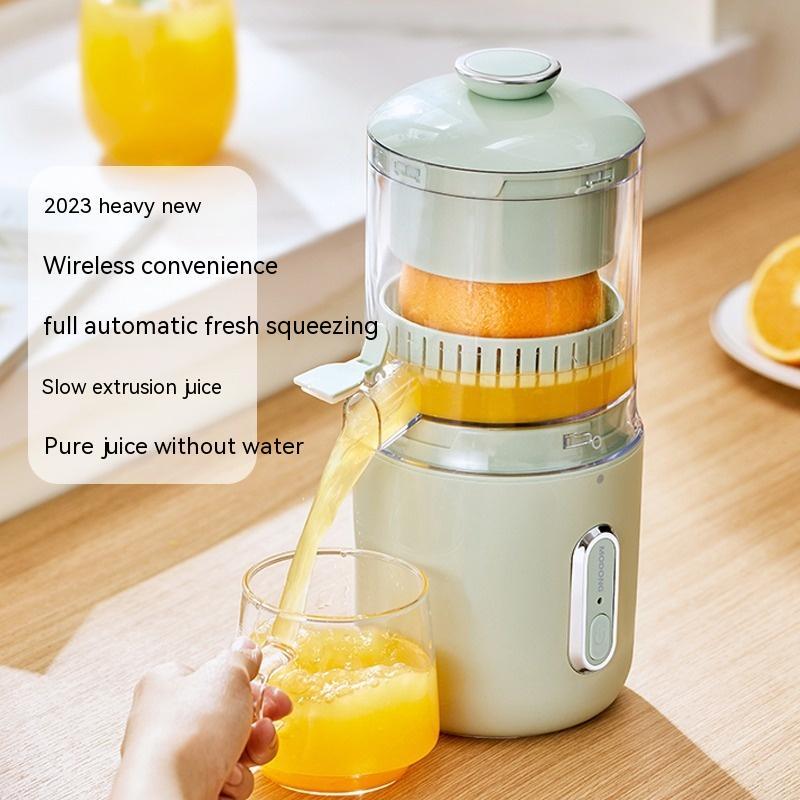 Presse-agrumes électrique multifonctionnel sans fil en acier, portable via USB, pour les oranges, les citrons et les fruits.