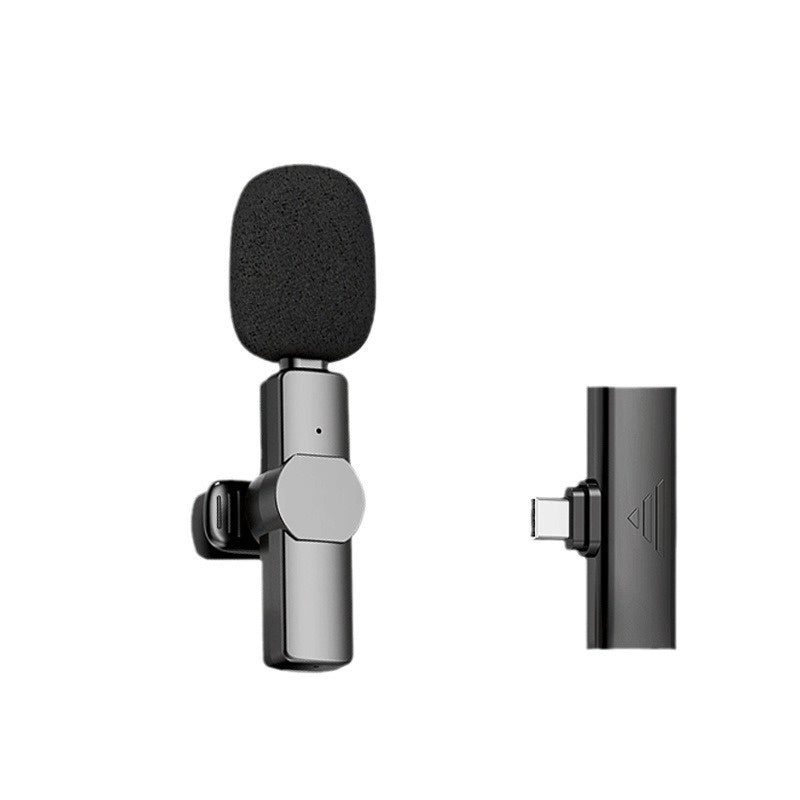 Microphone mini à réduction de bruit avec pince pour col sans fil