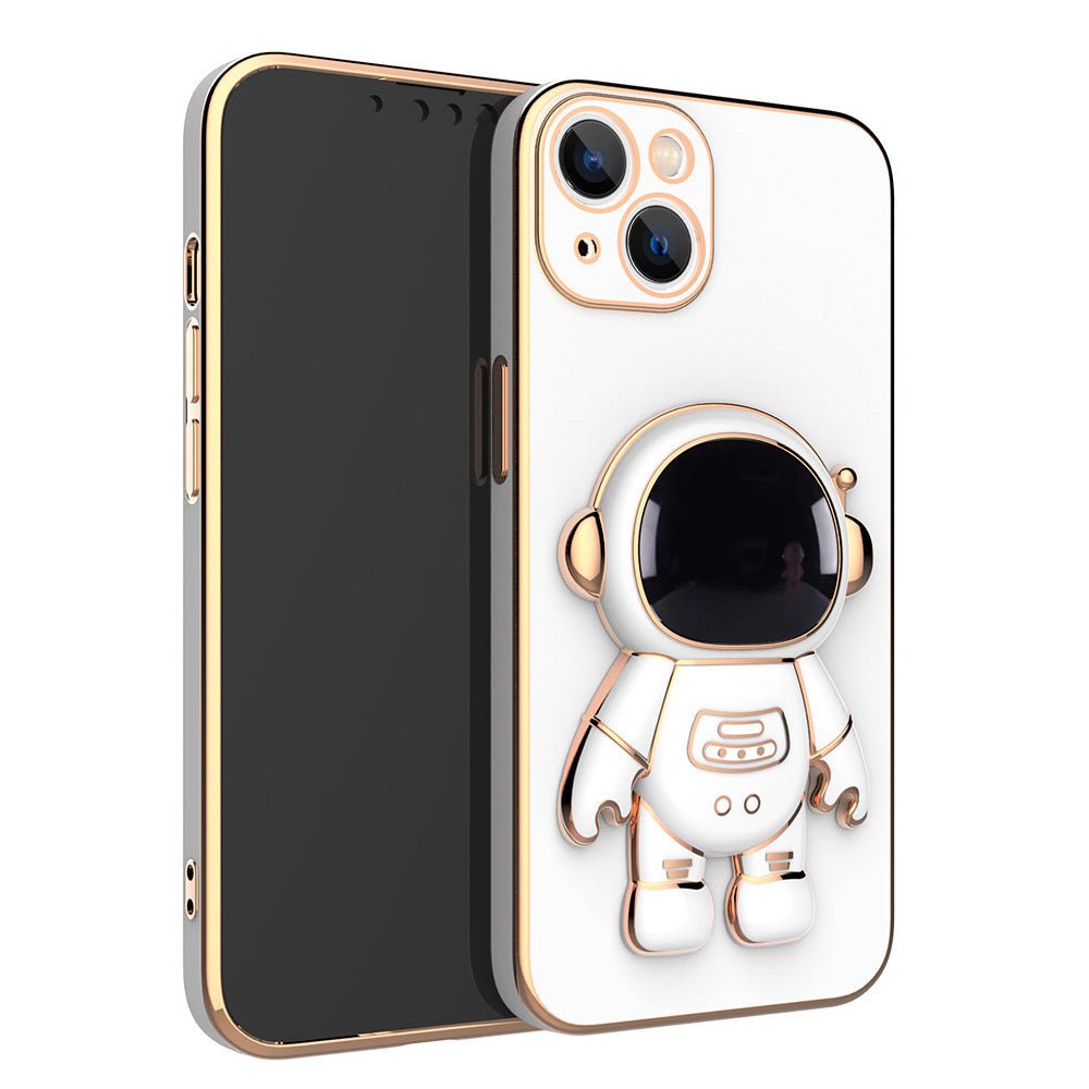 3D Astronaute Téléphone Cas Anti - Goutte Galvanoplastie Support - Ivory Deals Market