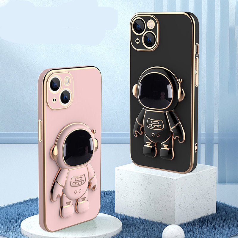 3D Astronaute Téléphone Cas Anti - Goutte Galvanoplastie Support - Ivory Deals Market