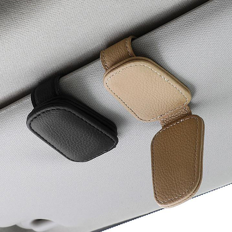 Porte-lunettes Étui pour les yeux Créatif Pince de pare-soleil automobile Pour ranger les lunettes de voiture