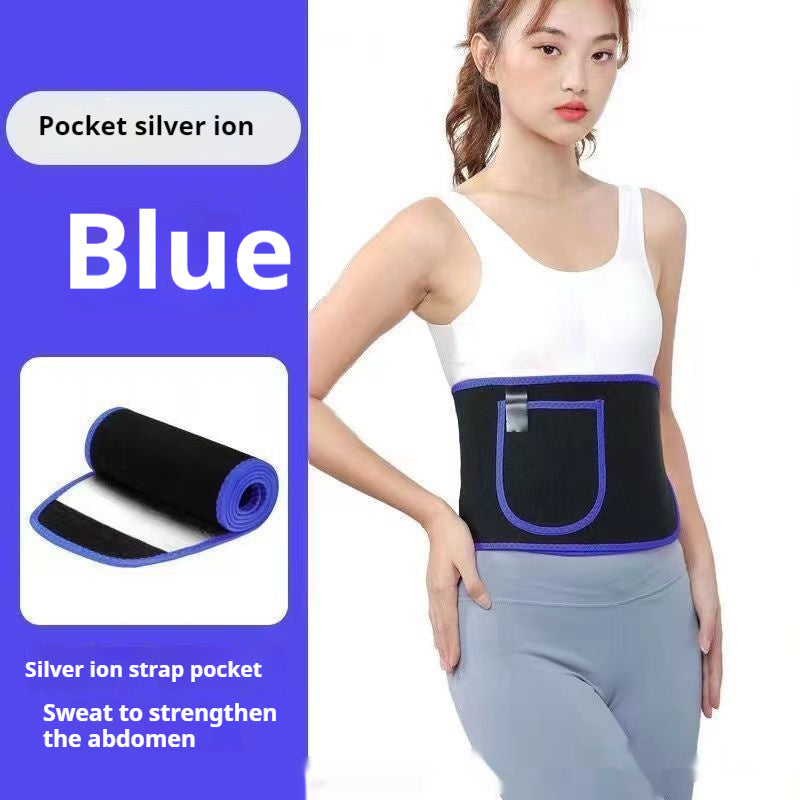 Ceinture de sudation pour le soutien de la taille lors des activités sportives et de fitness.