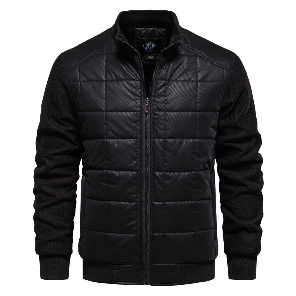 Mode Couture Manteau Personnalité Hiver Col Montant Fermeture Éclair Veste Vêtements Homme