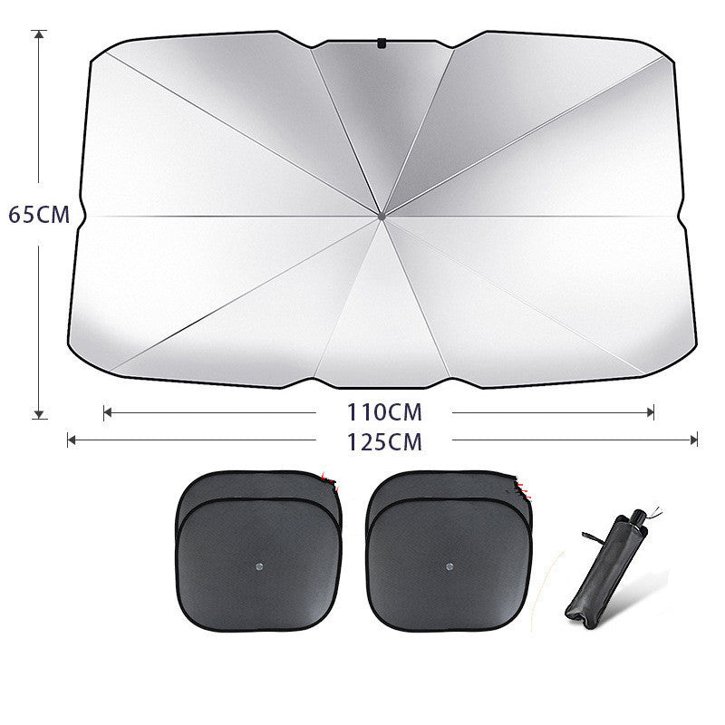 Parasol de protection UV pour pare-brise de voiture pliable, isolant thermique, couverture de fenêtre avant automatique, accessoire d'été pour l'intérieur