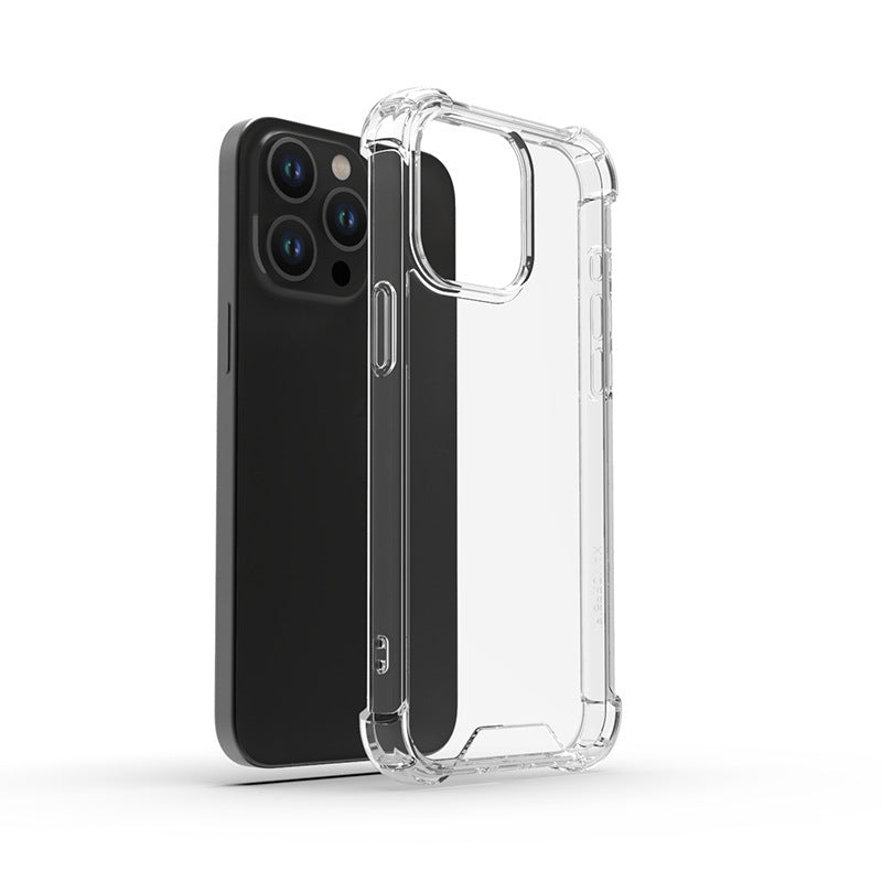 Étui de téléphone transparent de haute qualité résistant aux taches, adapté pour un iPhone 15.