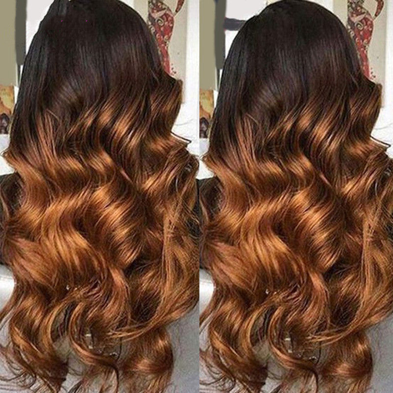 Ombre Avant de Lacet Perruques de Cheveux Humains Remy Coloré