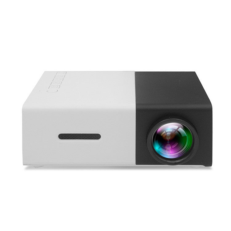 Projecteur portable 3D HD à domicile avec haut-parleur HDMI et port USB, mini projecteur YG300