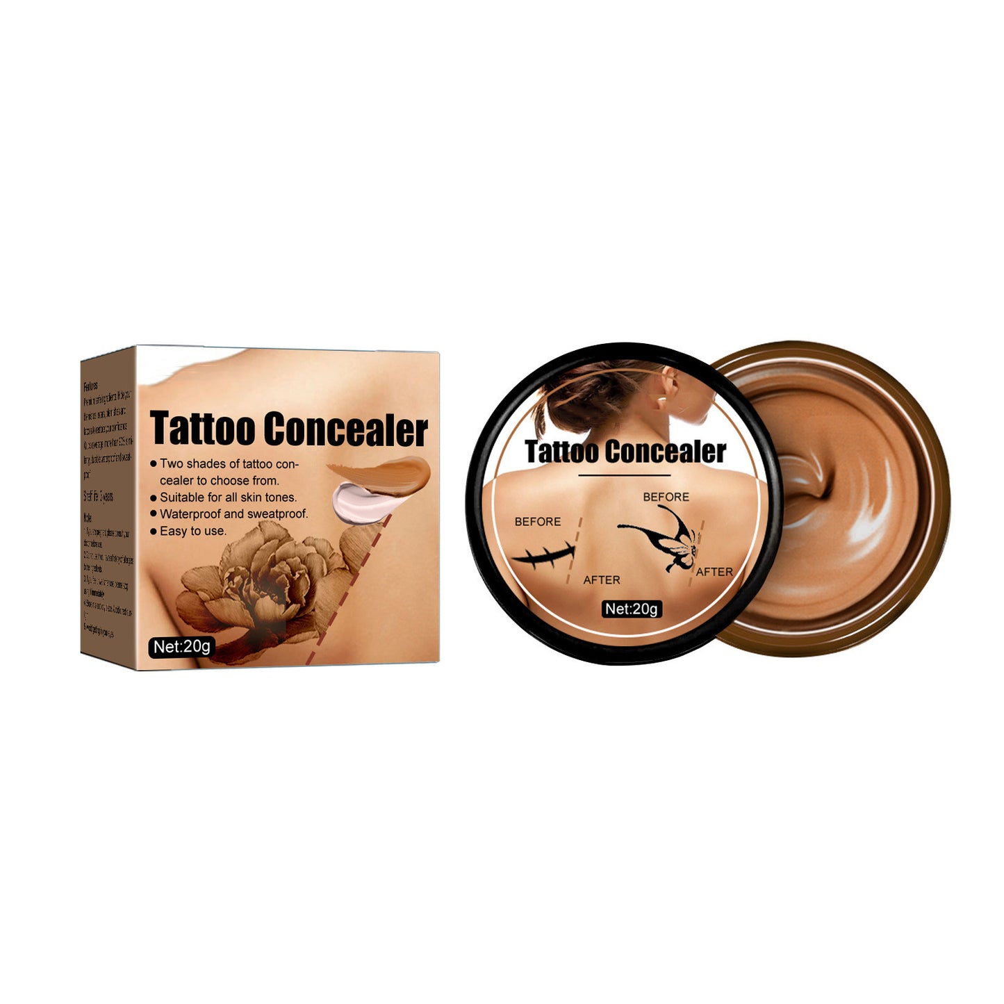 Tache anticernes pour tatouage,