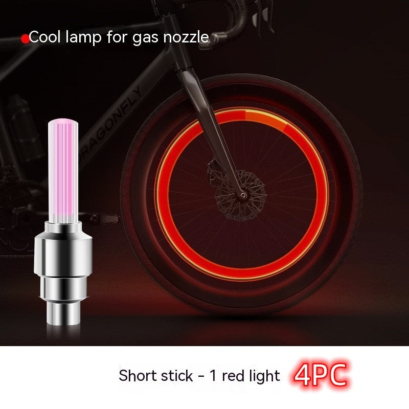 Néon Lumières Roue de Pneu Valve Cap Lumière LED Flash Pneu De Voiture Valve Caps Air Couverture Tire Rim Valve De Roue Tige cap Vélo Lumière