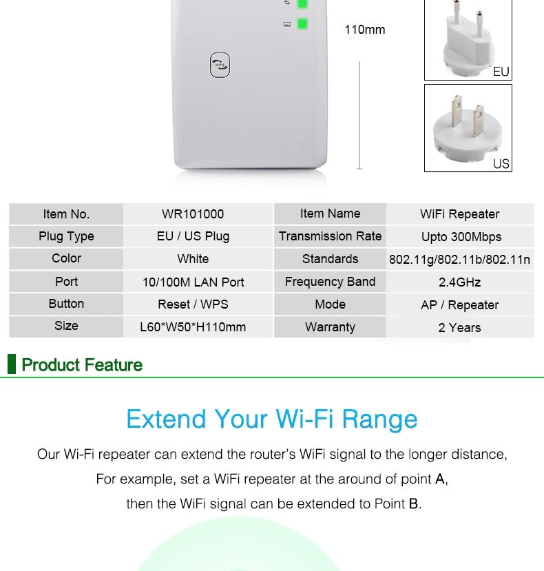 Wifi Répéteur - Ivory Deals Market