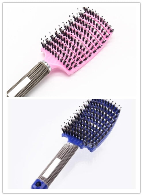 Brosse à cheveux Anti Klit Brushy Haarborstel Femmes Démêlant Brosse à cheveux Poils Nylon Cuir chevelu Massage Teaser Brosse à cheveux Peigne