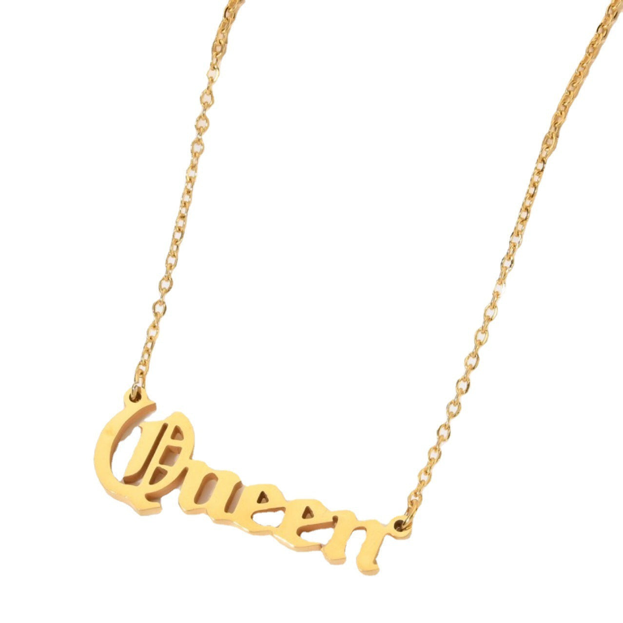 Pendentif anglais collier lettre