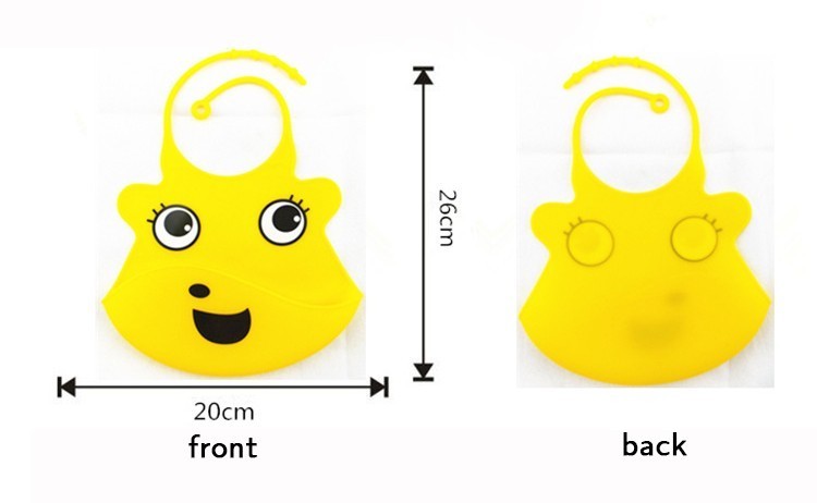 Nouveau design Bavoir pour bébé étanche silicone alimentation bébé salive serviette en gros nouveau-né dessin animé tabliers imperméables pour bébé Bibs