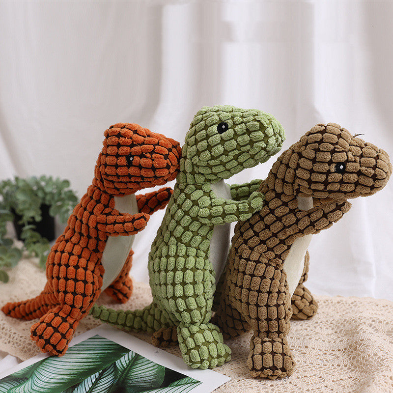 Morsure de chien Résistant En Peluche Sondage Jouet Dinosaure - Ivory Deals Market