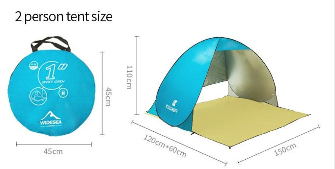 Plage tente UV protection parasol double automatique tente de camping tente - Ivory Deals Market