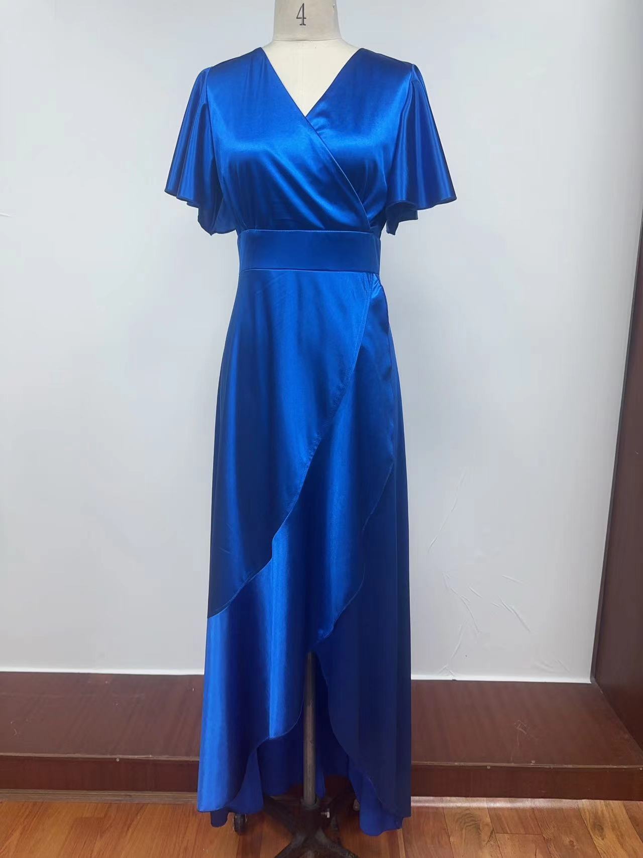 Robe de soirée femme en satin européen et américain