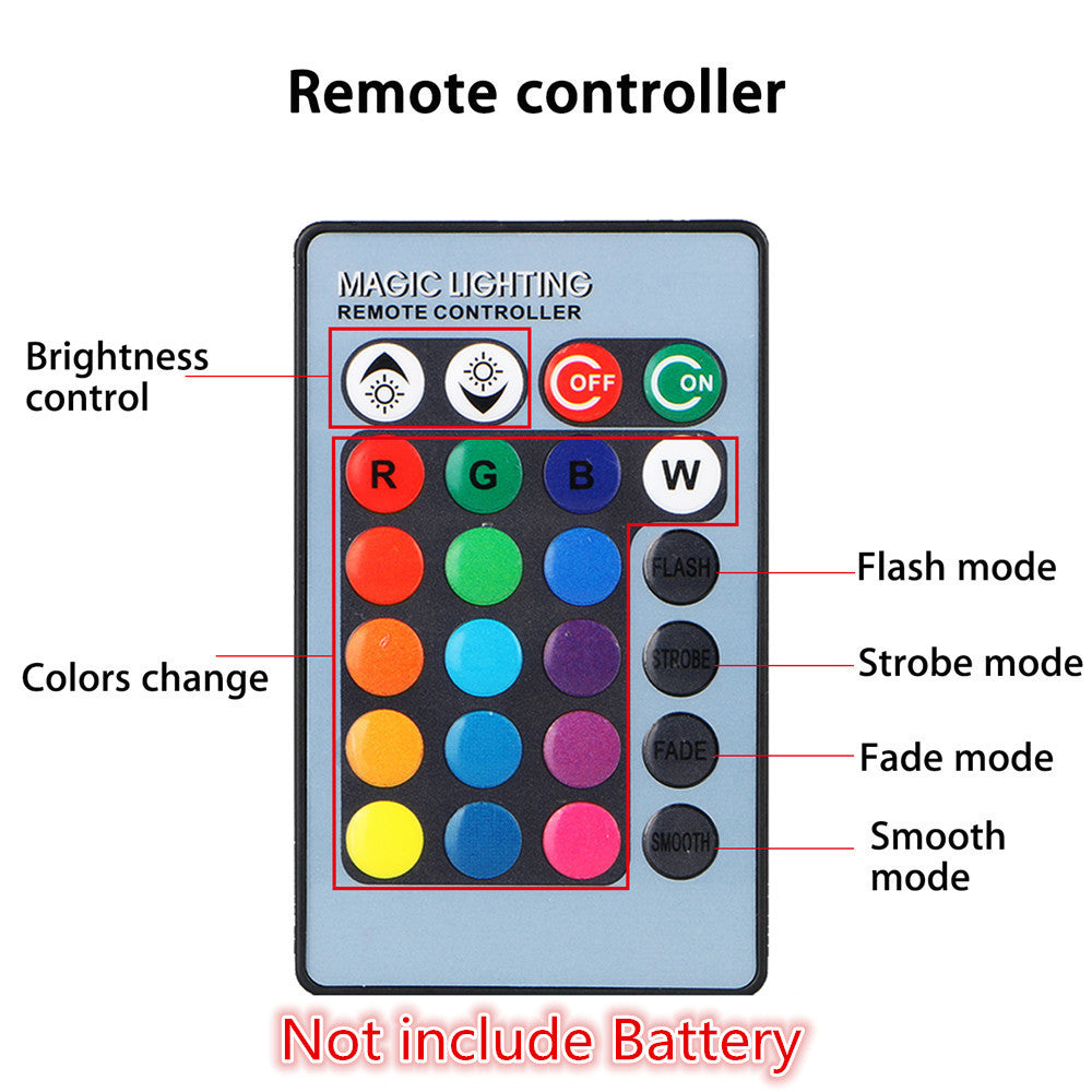 Lumières antibrouillard colorées avec télécommande pour mettre en évidence les couleurs RVB.