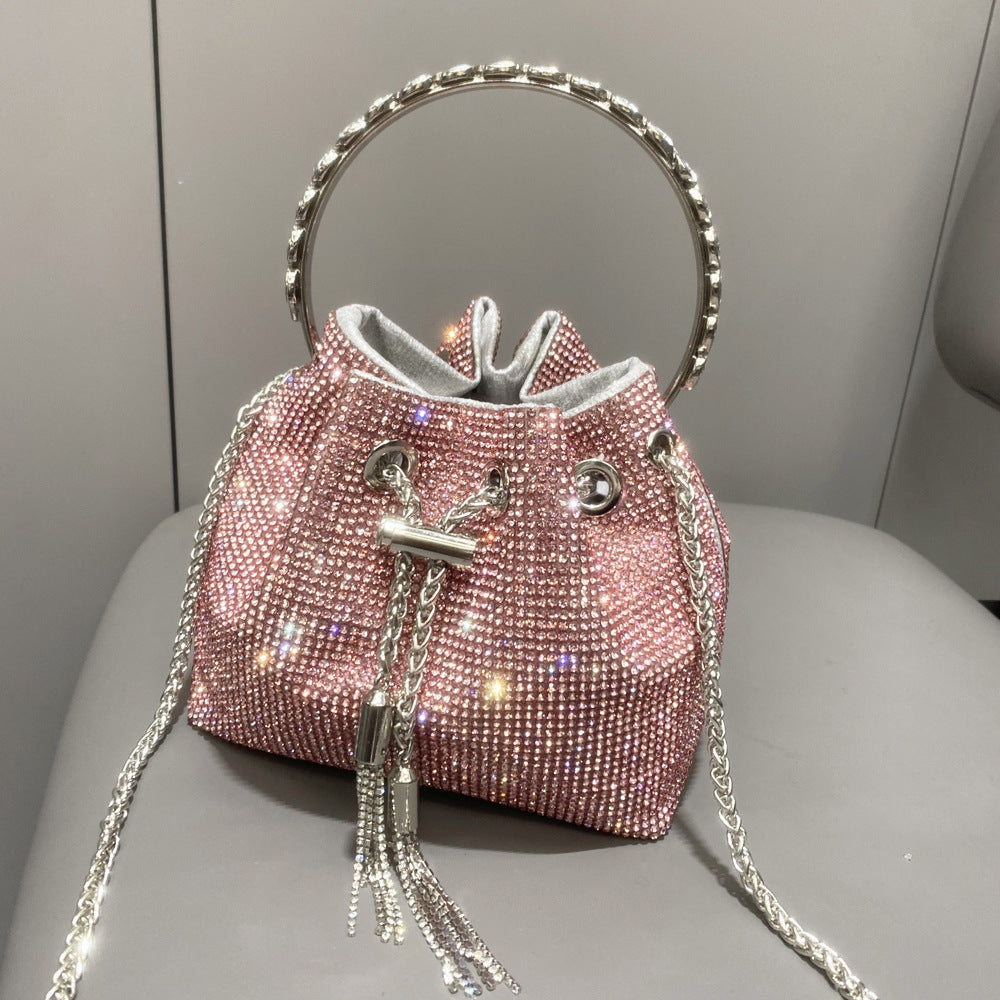 Sac à main brillant en diamant européen et américain pour femmes