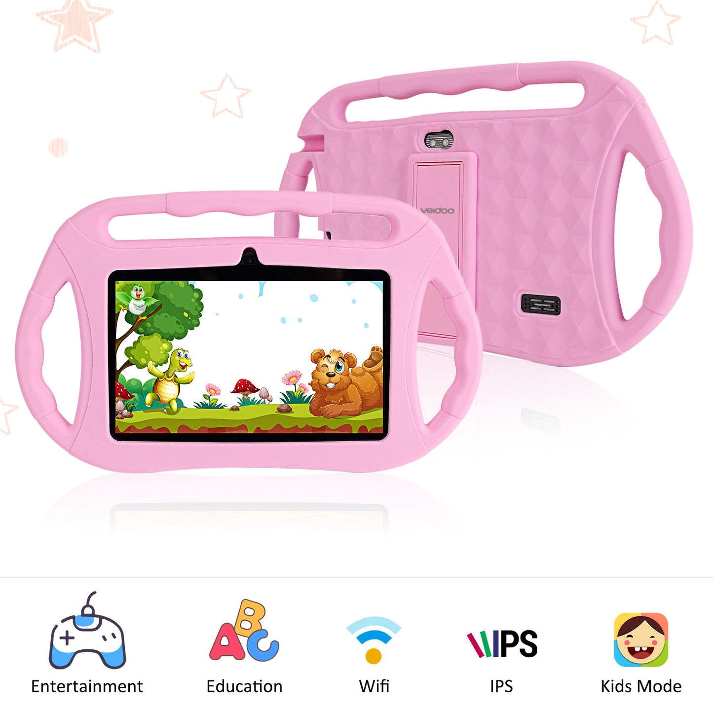 Tablette pour enfants de 7 pouces, machine d'apprentissage intelligente