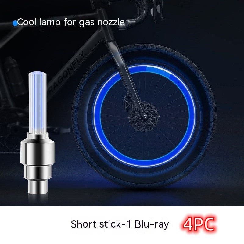 Néon Lumières Roue de Pneu Valve Cap Lumière LED Flash Pneu De Voiture Valve Caps Air Couverture Tire Rim Valve De Roue Tige cap Vélo Lumière