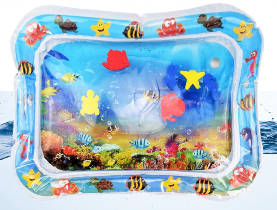 Tapis d'eau gonflable pour bébé, coussin d'eau pour l'été à la plage, pour les tout-petits. Jouets d'activité estivale pour bébés. Oreillers pour bébés.