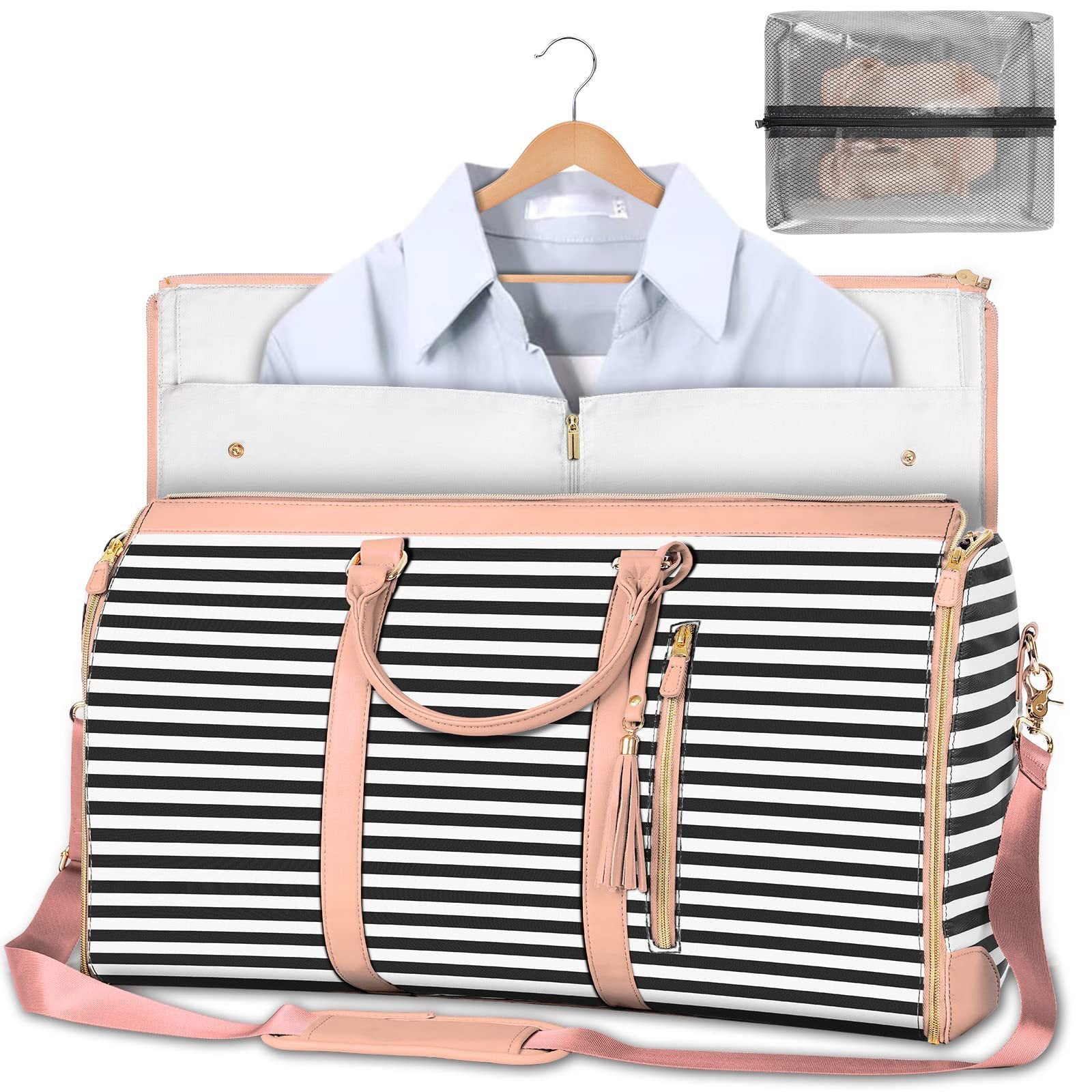 Sac à main de voyage grande capacité sac à main pour femmes, sac de costume pliant | fourre-tout imperméable - Ivory Deals Market