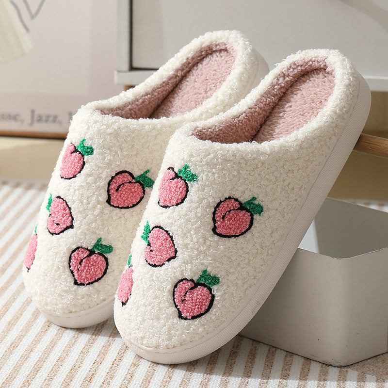 Pantoufles confortables en coton hiver dessin animé mignon pour la maison pour femme - Ivory Deals Market